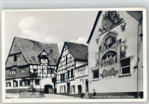 56333 W5406 Winningen , Mosel - Weinhexenhaus Weinbrunnen