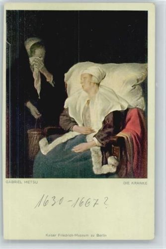 Am Krankenbett - Gemälde von Metsu Tod
