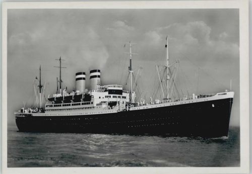 Schiff Hansa Foto AK Dampfer Hansa