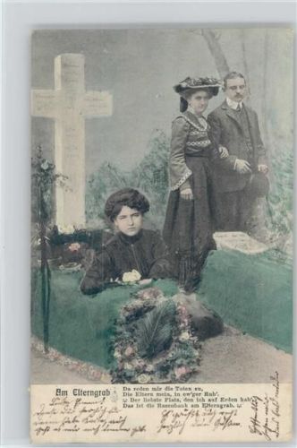 Am Elterngrab - 1903 AK Serie 2145 - Friedhof - Tod