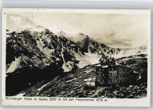 Nürnberger Hütte Hüttenstempel Stubaital