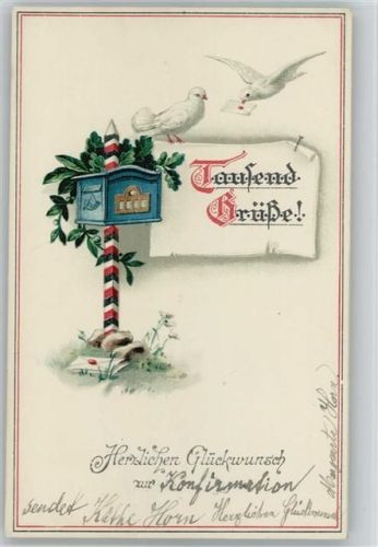 Schwarz-Weiss-Rot - WK I - Tauben mit Briefe -