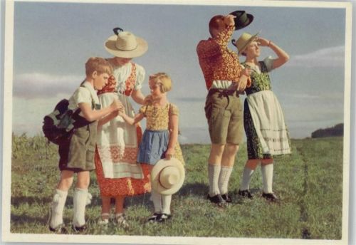Werbung - Farben Stoffe Mode - Dirndl -
