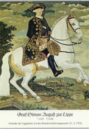 Adel - Graf Simon August zur Lippe - Gründer der Landes-Brandversicherungsanstalt - Adel Schaumburg-Lippe