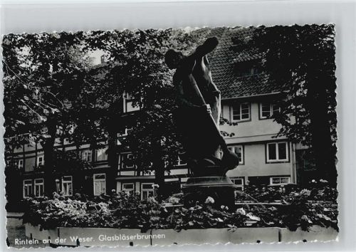 Rinteln Glasbläserbrunnen 1962 Foto AK
