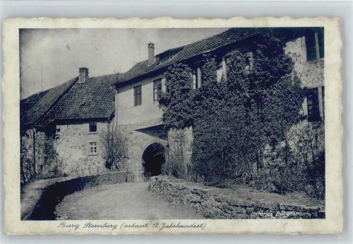 32699 W4923 Extertal - Burg Sternberg Linderhofe Unteres Burgtor ex Sammlung Busse