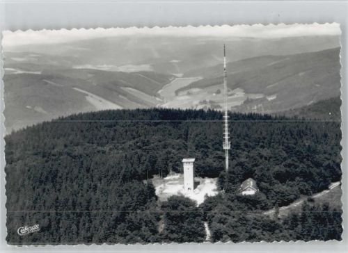 Valbert Funkturm - Nordhelle mit Kolbturm und UKW Sender , Fliegeraufnahme 1967 AK