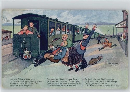 Serie 203 - Schwäbische Eisenbahn Böttcher, H. Künstlerkarte