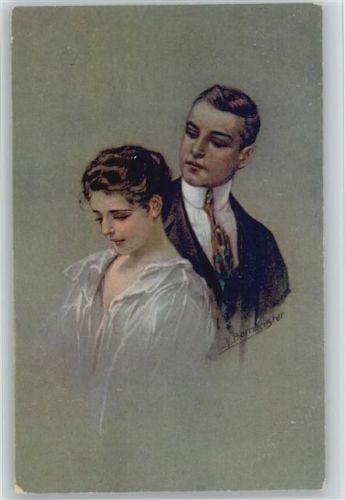 K 1465 - Herzensfrage - Liebe Poesie Borrmeister, R. Künstlerkarte