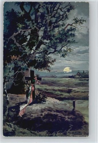 Heldengrab - Patriotik - Friedhof 1915 AK WK I Guggenberger, T. Künstlerkarte