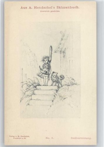 Skizzenbuch Nr. 8 - Glückshorn - Hund - "Stellvertretung" Kind