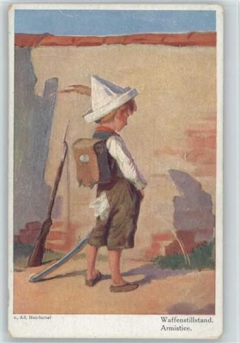 Galerie Münchner Meister Nr. 516 - Hendschel "Waffenstillstand" An die Wand pinkeln