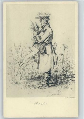 Skizzenbuch Verlag Paul Vorsteher Nr. 144 - Botaniker - Berufe -