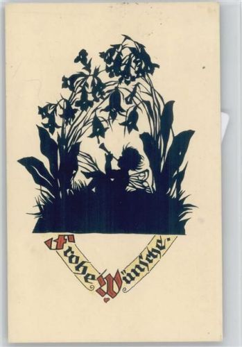 Nr. 89 Frohe Wünsche - Glockenblumen - Elfe - 1932 AK Plischke, G.