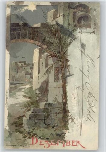 Serie Monatsgrüsse "Dezember" Guggenberger, T. Künstlerkarte