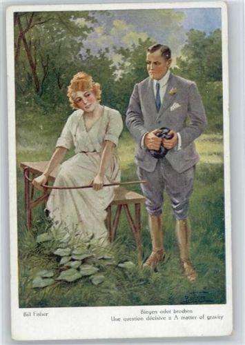 Verlag NPG Nr. 396 - Biegen oder brechen - Liebe Poesie Fisher, B. Künstlerkarte