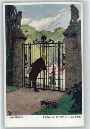 Hinter den Pforten des Paradieses - Kleiner Hund mit Ball - Arm und Reich Skarbina, H.