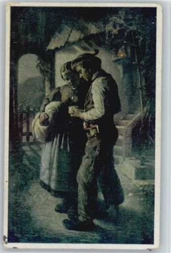 Abschied - Bauer und Magd -