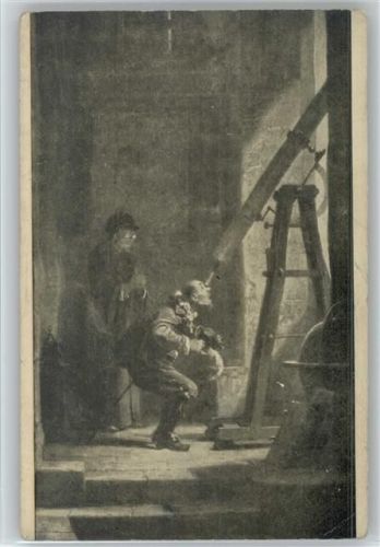 Fernrohr - Carl Spitzweg Serie 2 Astronomie