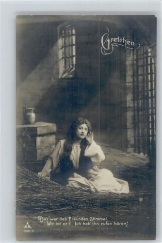 Serie 4034-11 - Foto AK Gefängnis Gretchen 1906
