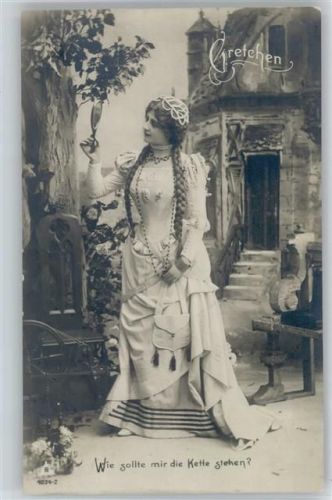 Serie 4034-2 - Foto 1906 AK Spiegel Gretchen 1908