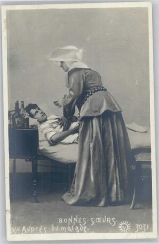 Krankenschwester - Foto - Berufe - ca 1902 AK Medizin
