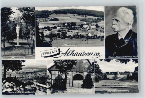 33014 W3490 Alhausen , Westf - Marienplatz Geburtshaus Friedrich Wilhelm Weber BAd Hermannsborn Bad Driburg