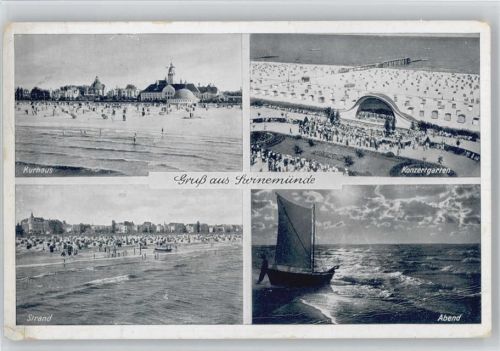Swinemünde - Kurhaus Konzertgarten Strand Swinoujscie