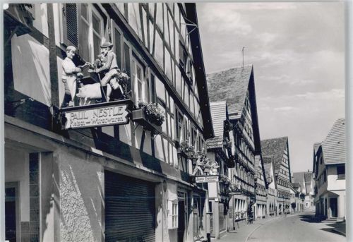 72280 W7295 Dornstetten , Württ - Hauptstraße Paul Nestle Metzger