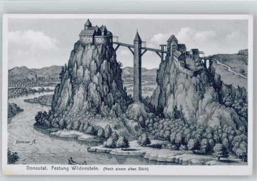 88637 W7795 Leibertingen Künstlerkarte Festung Wildenstein