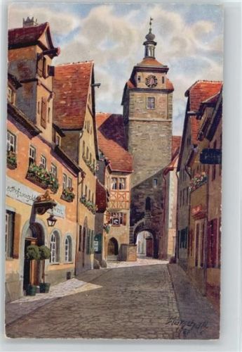 W8803 Rothenburg ob der Tauber Weißer Turm Bodenseeverlag Alber Nr. 908 AK Marschall, V.