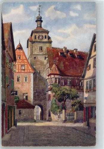 W8803 Rothenburg ob der Tauber Tanzhaus Bodenseeverlag Alber Nr. 834 AK Marschall, V.