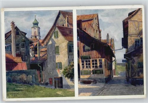 W8990 Lindau (Bodensee) Gerberschänzle Bodenseeverlag Nr. 858 AK Marschall, V. Künstlerkarte