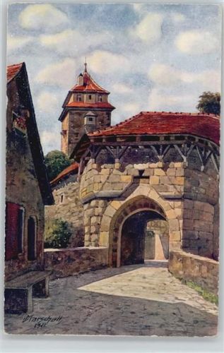 W8803 Rothenburg ob der Tauber Sital Tor - Bodenseeverlag Alber Nr. 909 AK Marschall, V.