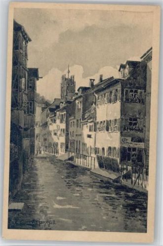 W7800 Freiburg im Breisgau Fischerau Marschall, V. 1931 Künstlerkarte