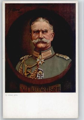Ordenträger Mackensen Künstlerkarte