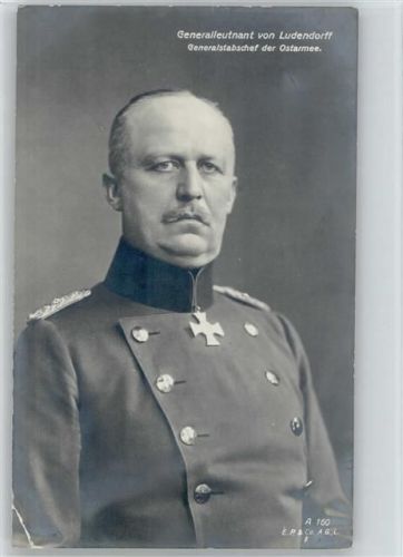 Foto AK Generalstabschef der Ostarmee Ludendorff