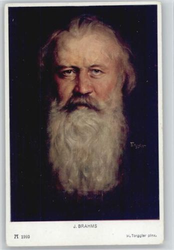 J. Brahms sign Torggler - Ackermann Verlag Serie 160 AK Brahms, J.