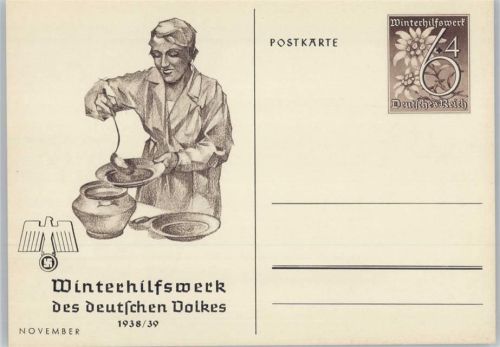 November 1938-39 Ganzsache