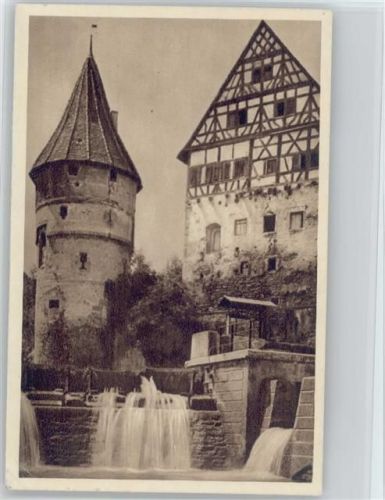 Balingen Das schöne Deutschland Bild 129 Am Zollernschloß - WHW Lotterie 1934-35 AK