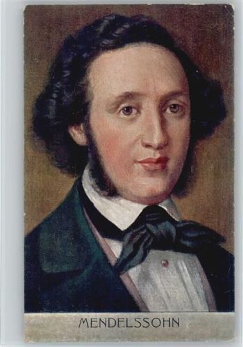 Mendelssohn Verlag MS Nr. 5 ca 1905 AK Mendelssohn Bartholdy, F. Künstlerkarte