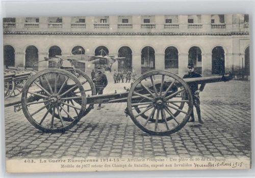 Artillerie Francaise - Une piece de 90 de Campagne Modele de 1877