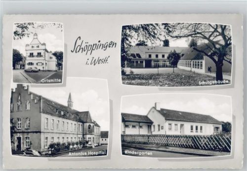 48624 W4437 Schöppingen - Schulgebäude Antonius Hospital Kindergarten