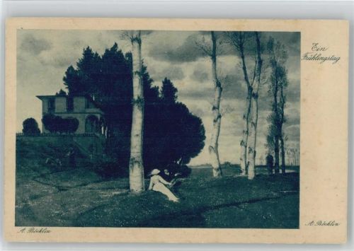 Ein Frühlingstag Böcklin, A. Künstlerkarte