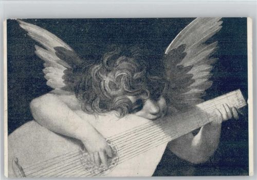 1922 Nr. 163 Engel mit einer Laute , sign Rosso