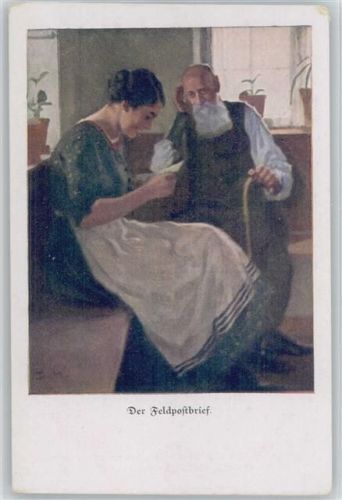 Kriegspostkarte der lustigen Blätter Nr. 15 - Der Feldpostbrief Wennerberg, B. Künstlerkarte