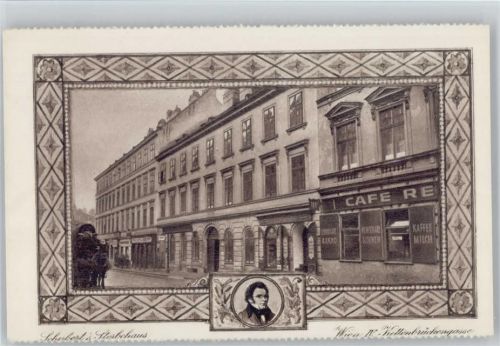 Wien Geburtshaus in Wien - Kettenbrüchengasse - Umrandung als Bilderahmen