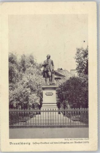 W3300 Braunschweig Lessing Denkmal Lessingplatz Lessing