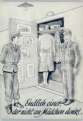 Soldaten - Humor - Endlich einer der nicht an Mädchen denkt Bundeswehr