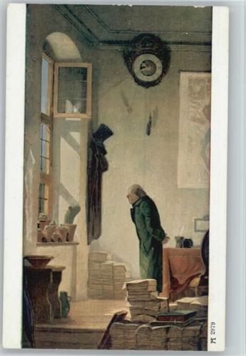Ackermann Serie 289 Gemälde von Spitzweg "Der Kaktus Kaktus